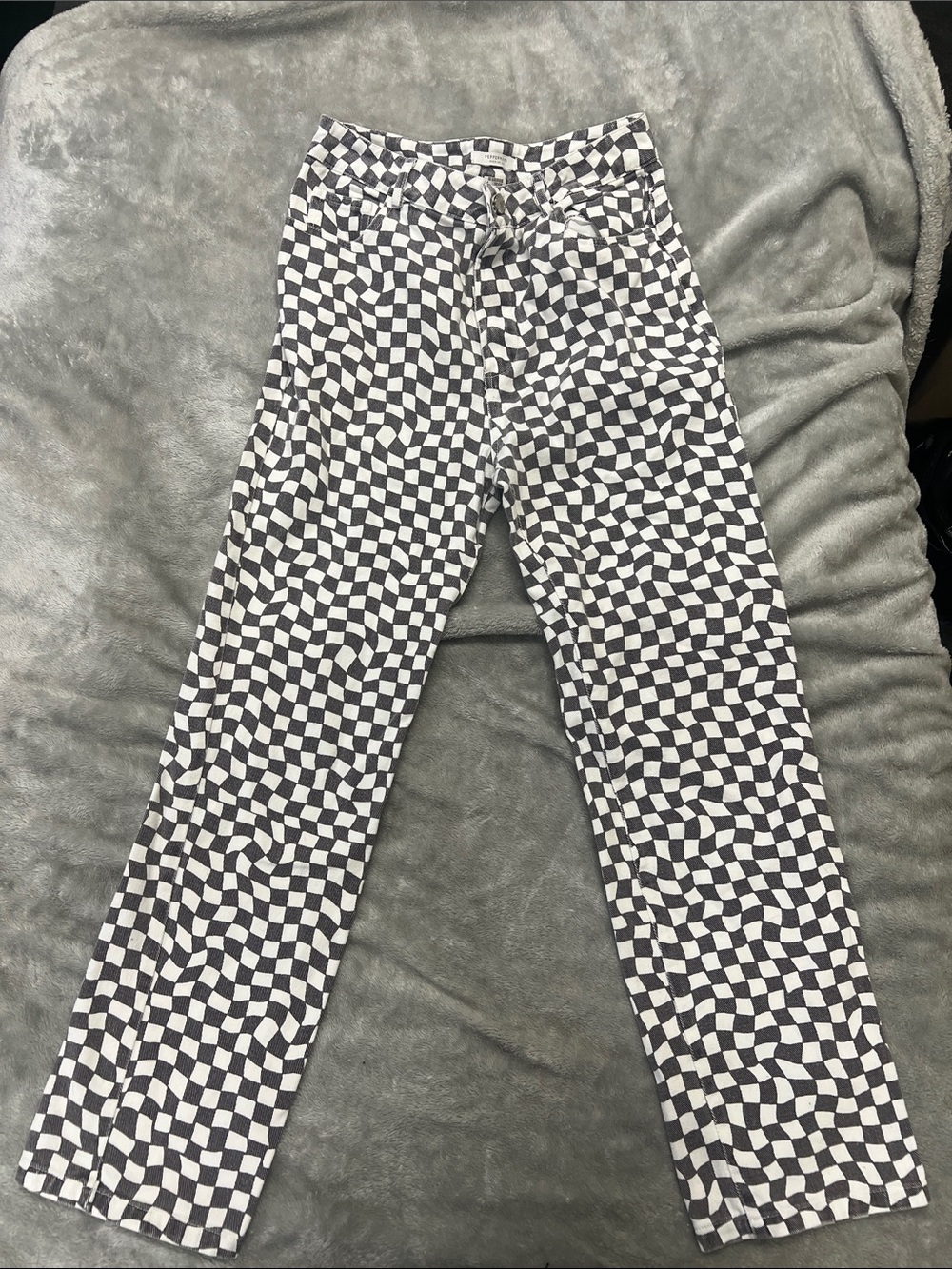 Peppermayo Black and White Checkerboard Pants